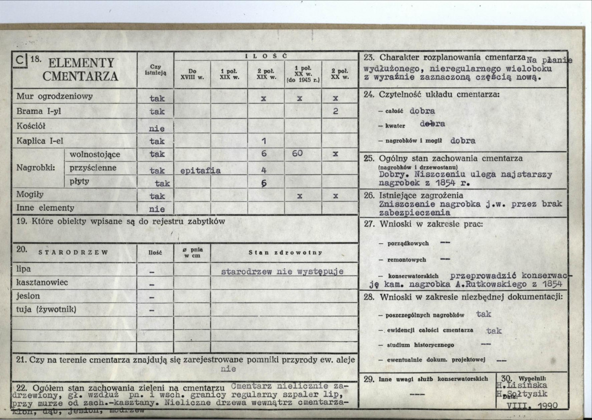KC - Karta cmentarza, skan nr 2