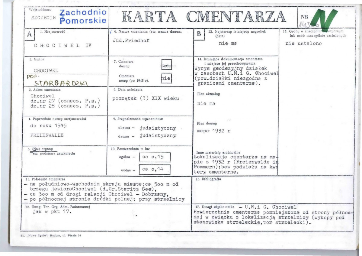 Karta cmentarza, skan nr 1