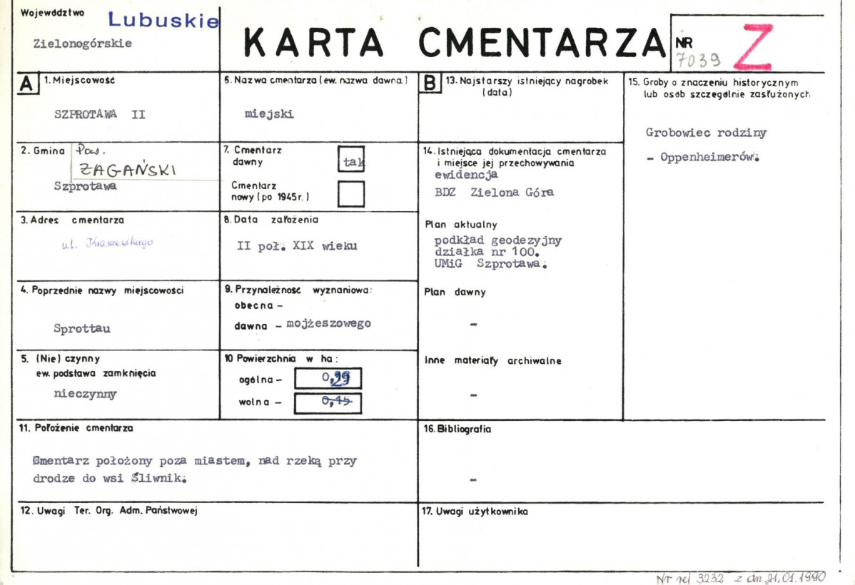 Karta cmentarza, skan nr 1