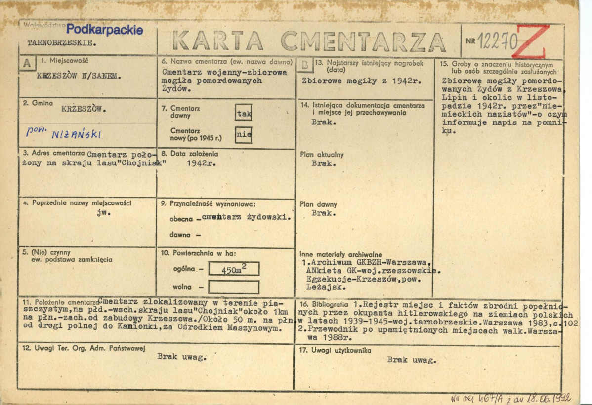 Karta cmentarza, skan nr 1