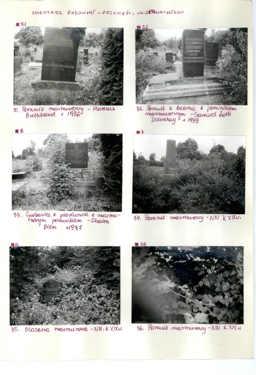 Karta cmentarza, skan nr 13
