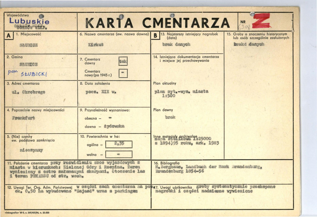 Karta cmentarza, skan nr 1
