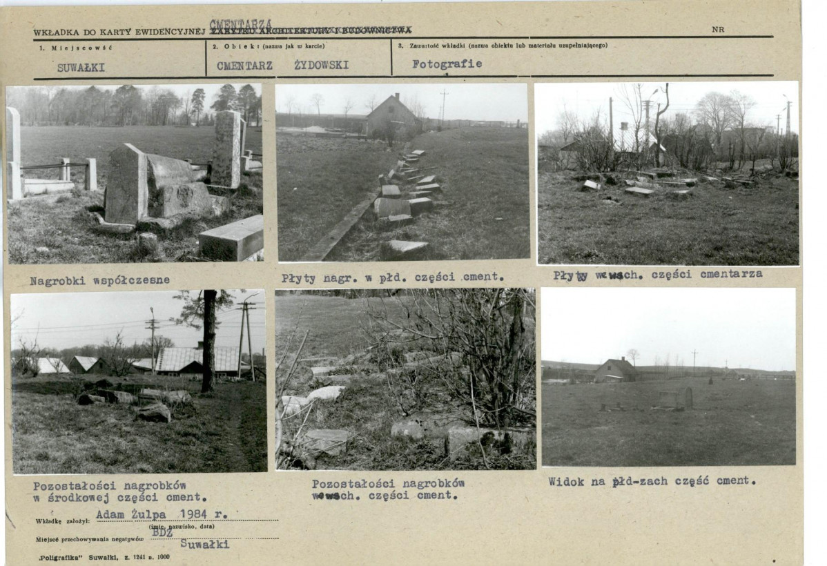 Karta cmentarza, skan nr 6