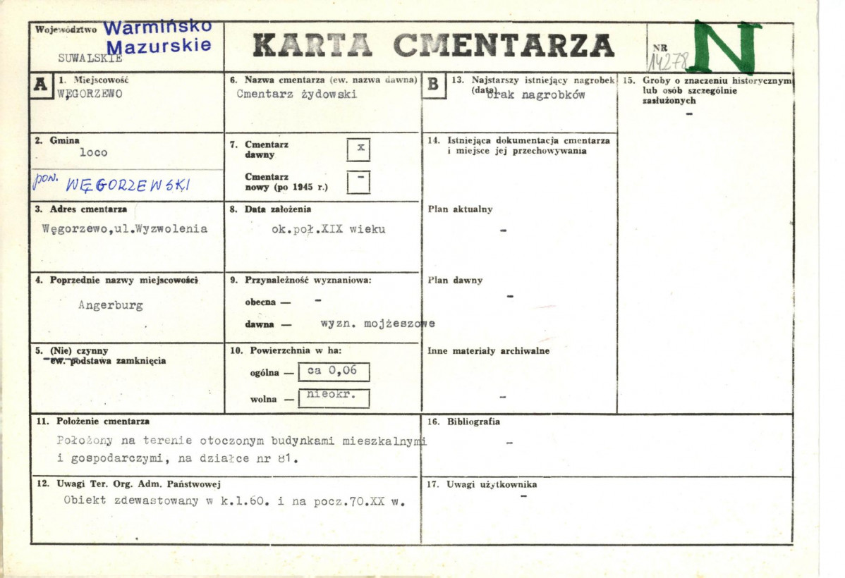 Karta cmentarza, skan nr 1