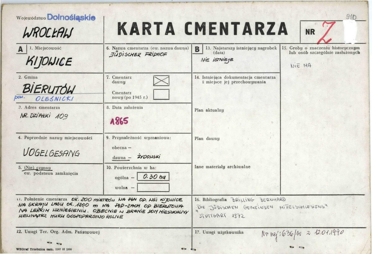 Karta cmentarza, skan nr 1