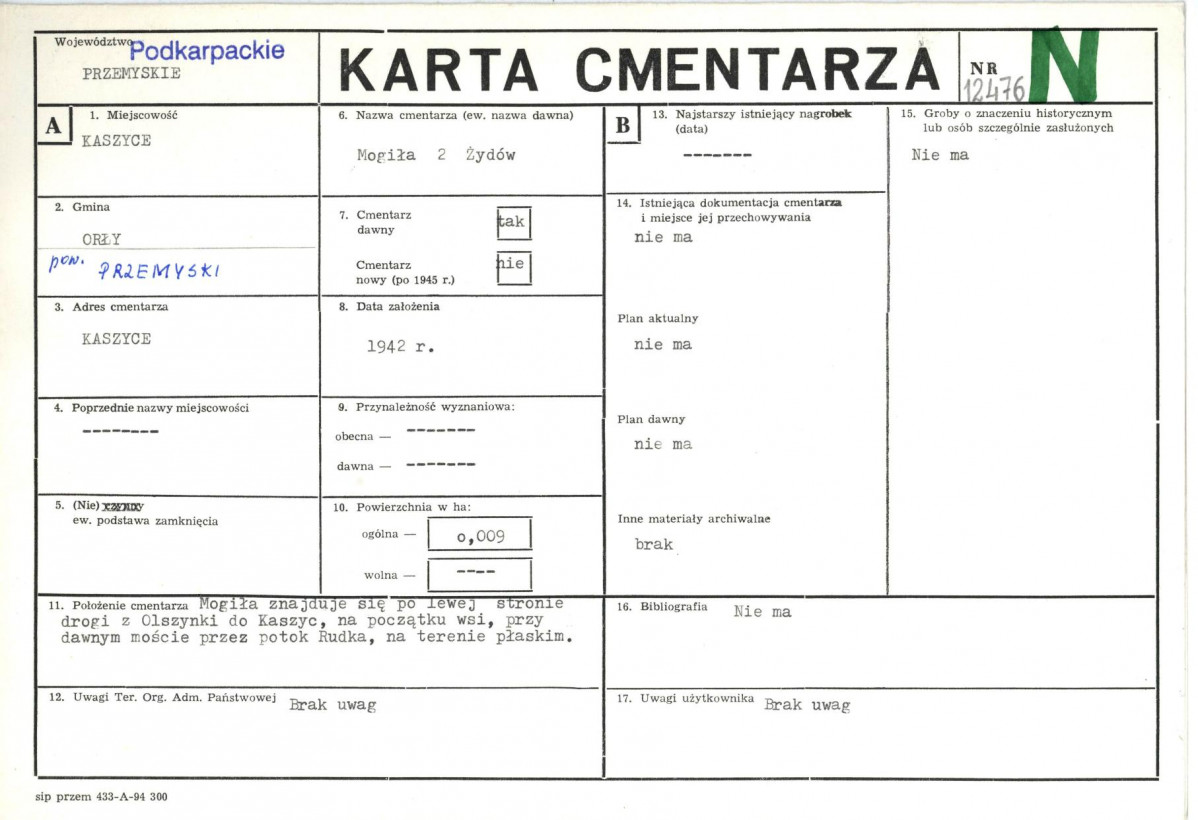Karta cmentarza, skan nr 1