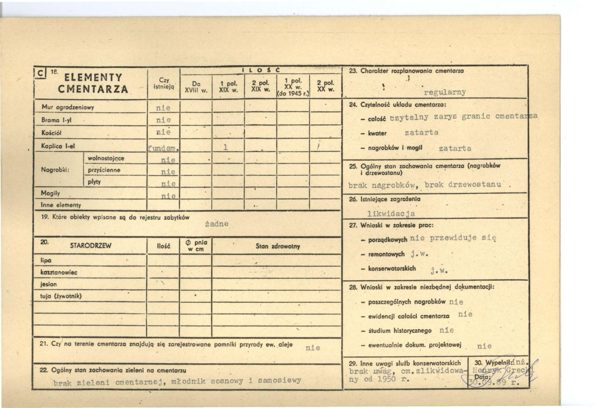Karta cmentarza, skan nr 2