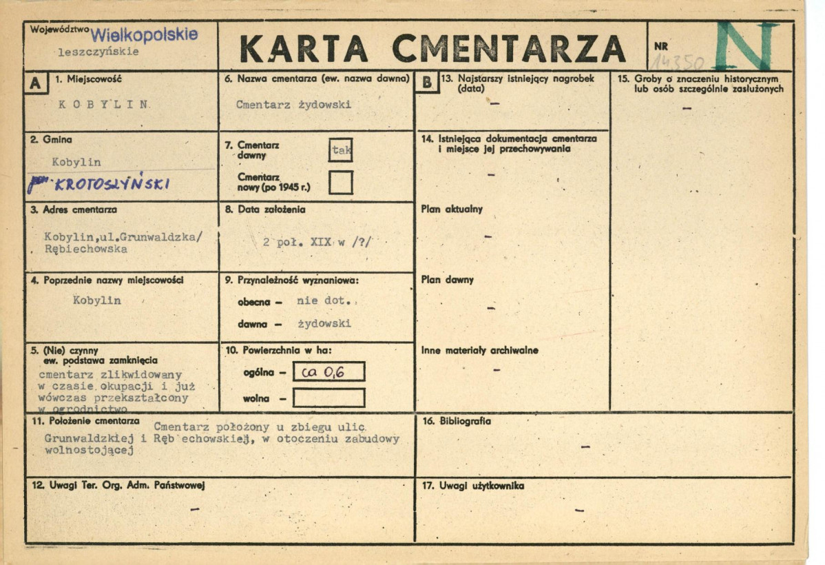 Karta cmentarza, skan nr 1