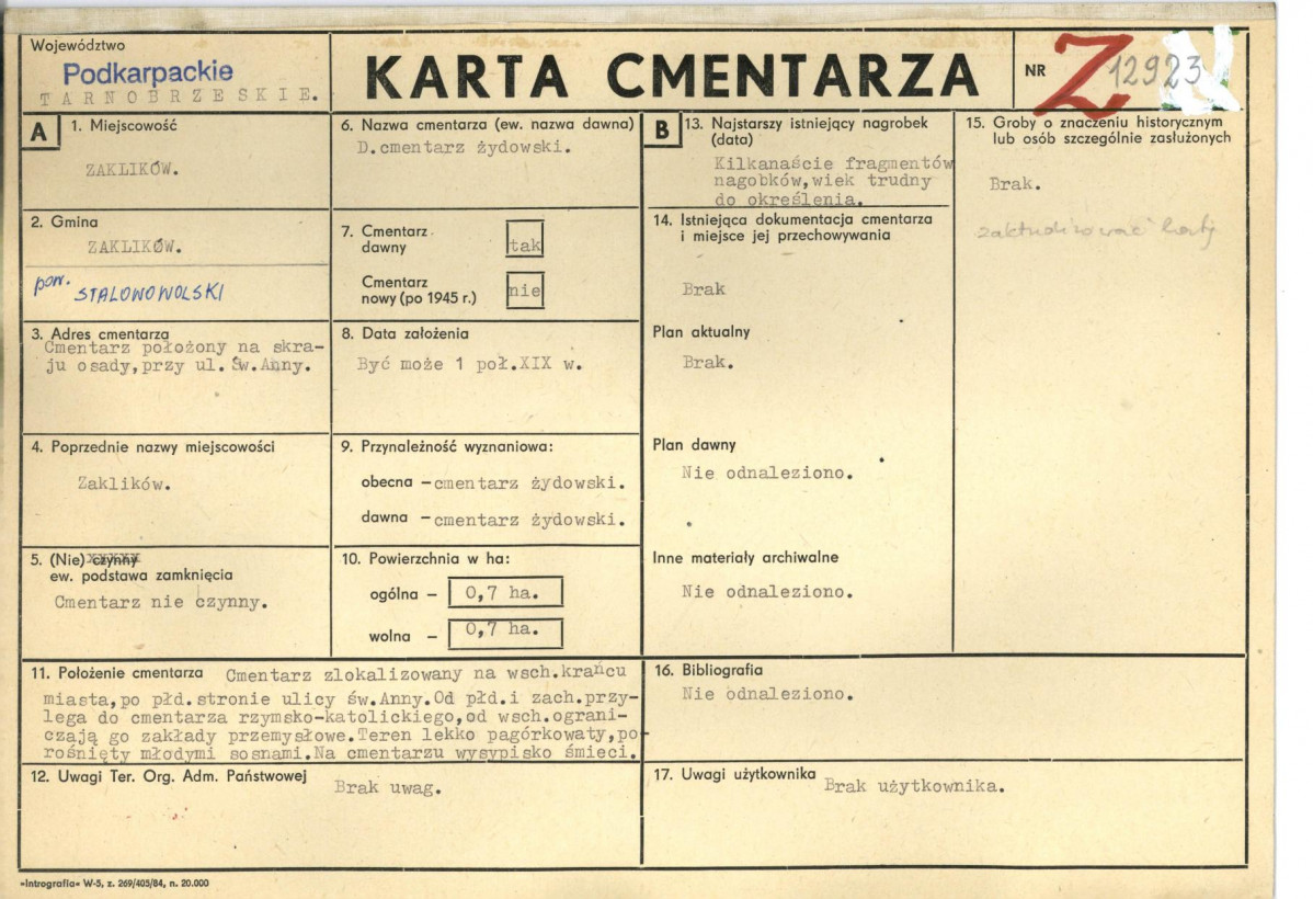Karta cmentarza, skan nr 1
