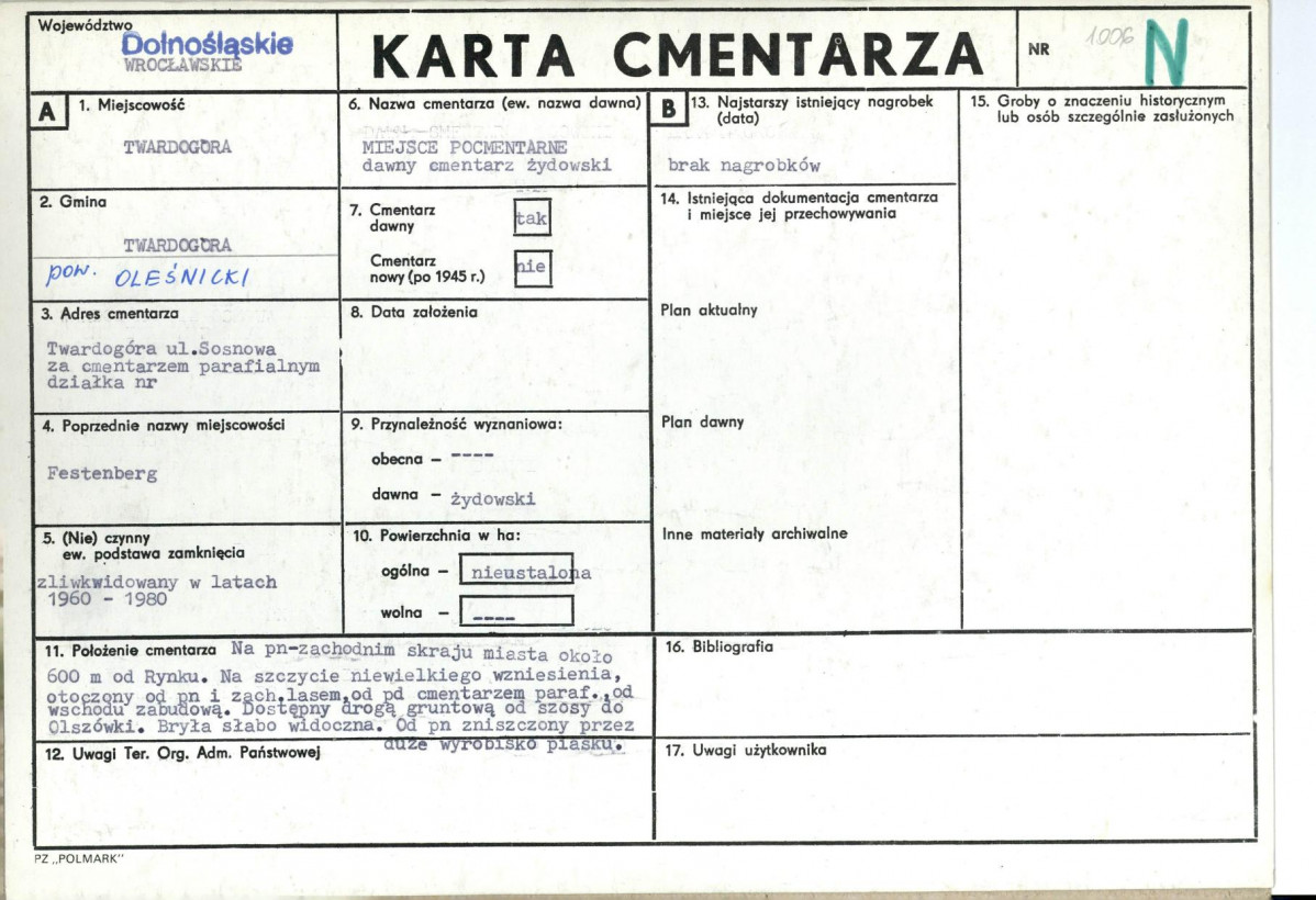 Karta cmentarza, skan nr 1