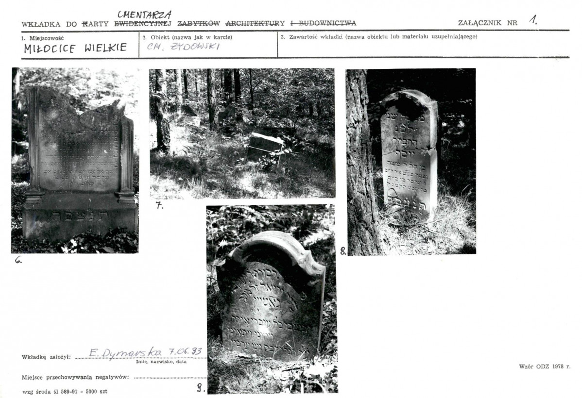 Karta cmentarza, skan nr 6