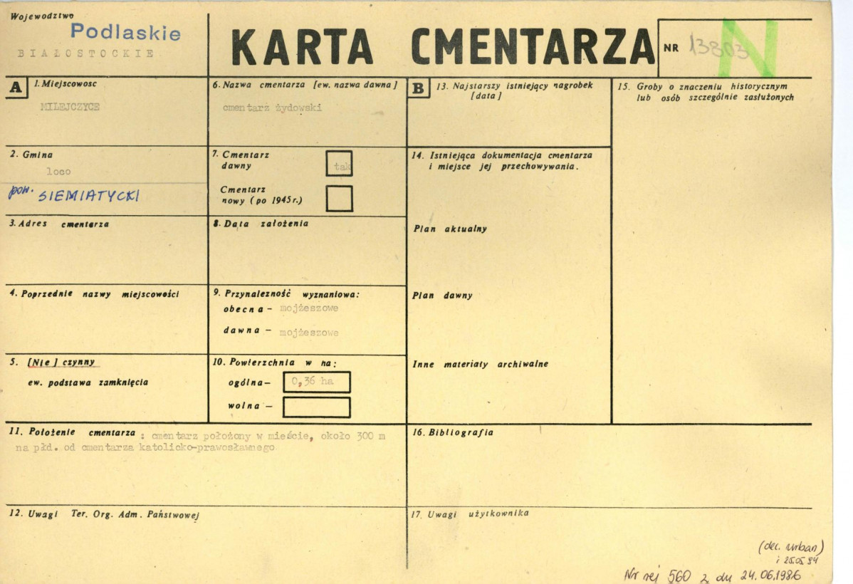 Karta cmentarza, skan nr 1