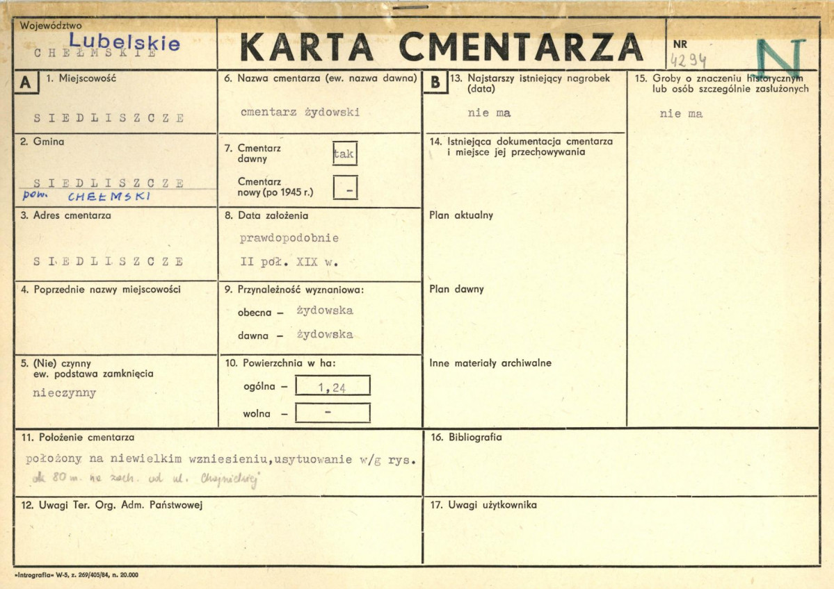 Karta cmentarza, skan nr 1