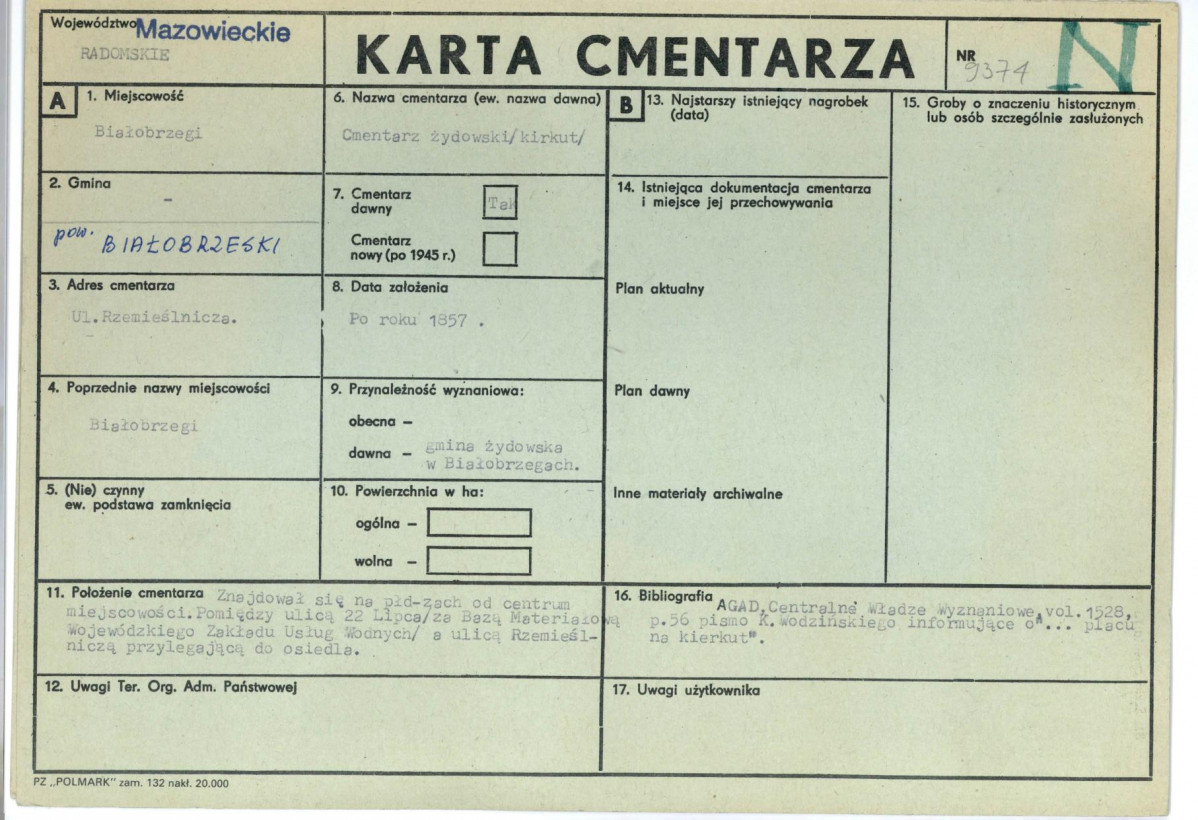 Karta cmentarza, skan nr 1