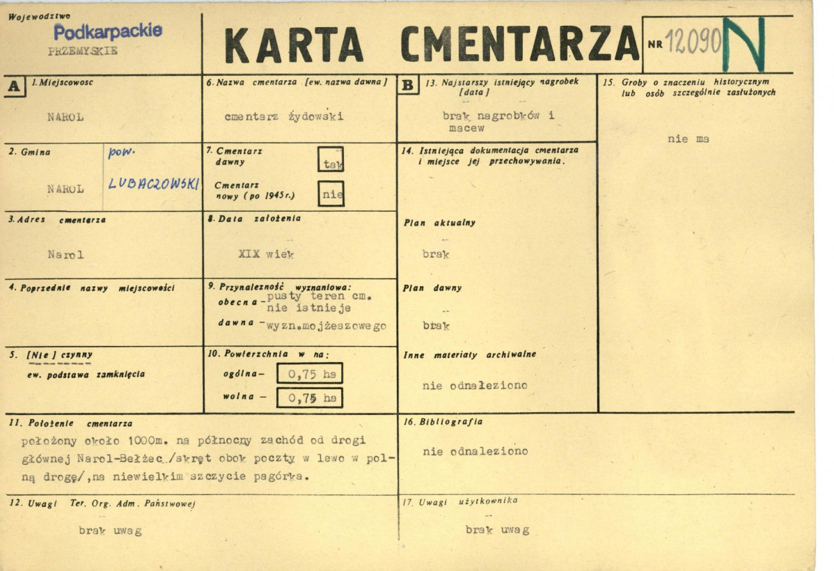 Karta cmentarza, skan nr 1