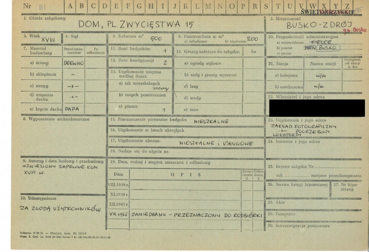 KZ - Karta zielona, skan nr 1