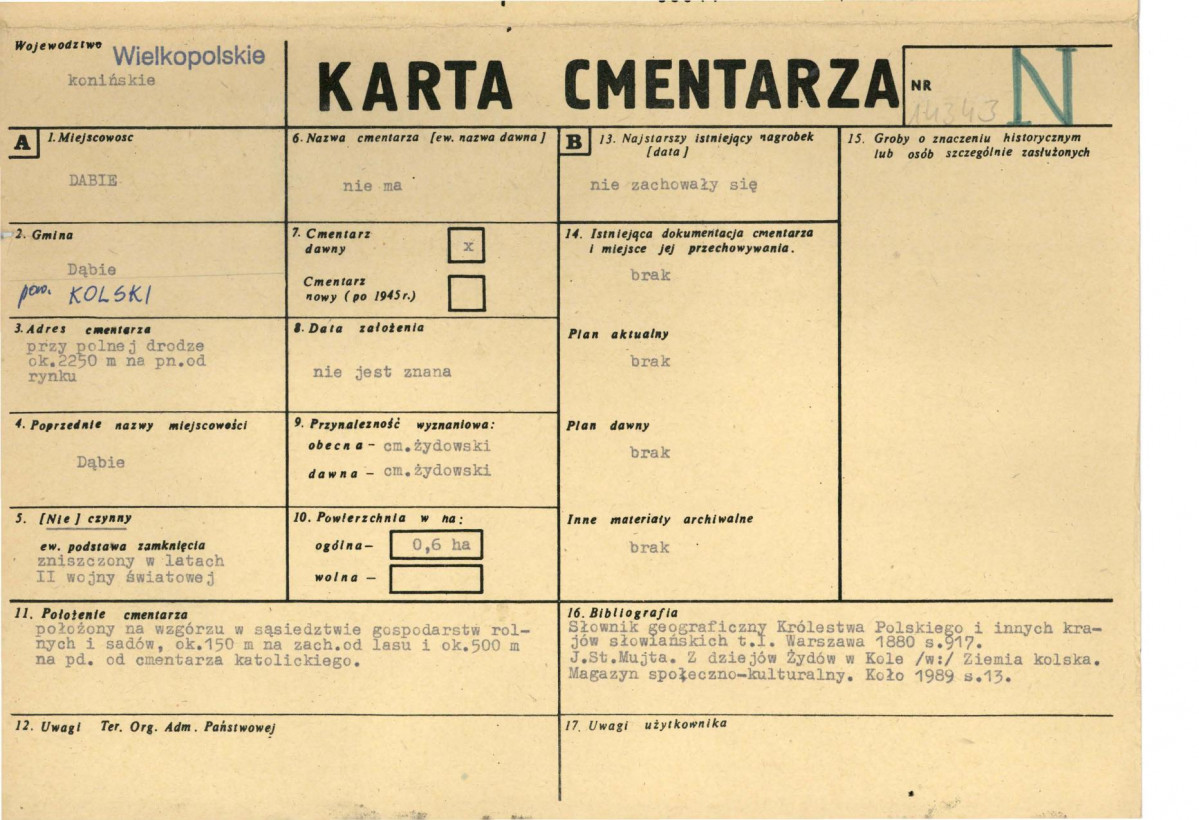 Karta cmentarza, skan nr 1