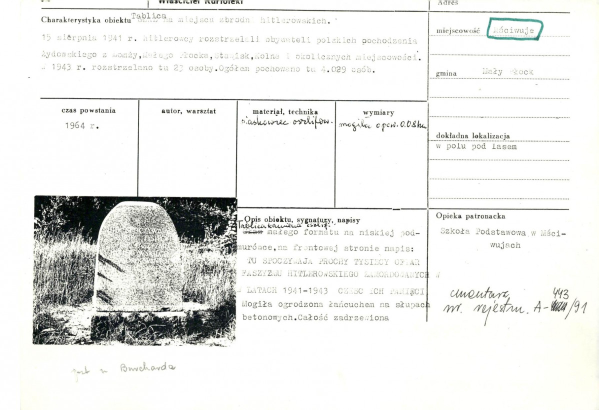 Karta cmentarza, skan nr 5