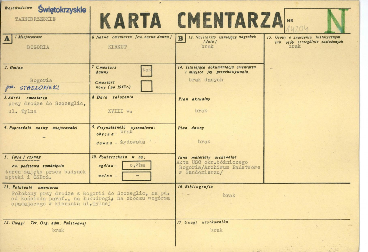 Karta cmentarza, skan nr 1