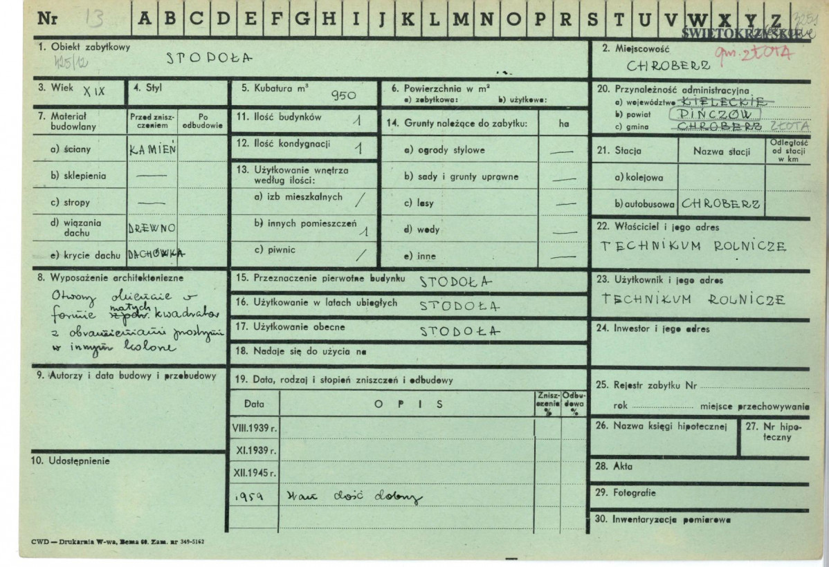 Karta zielona, skan nr 1