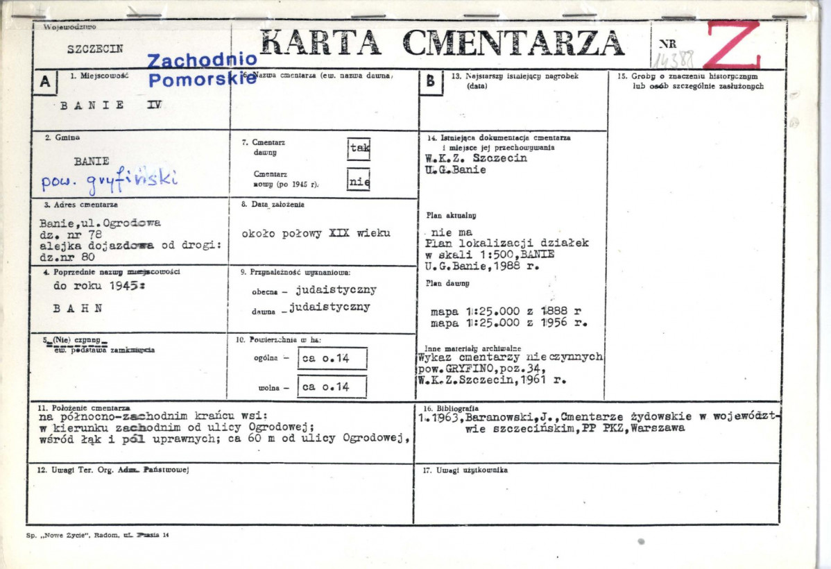 Karta cmentarza, skan nr 1