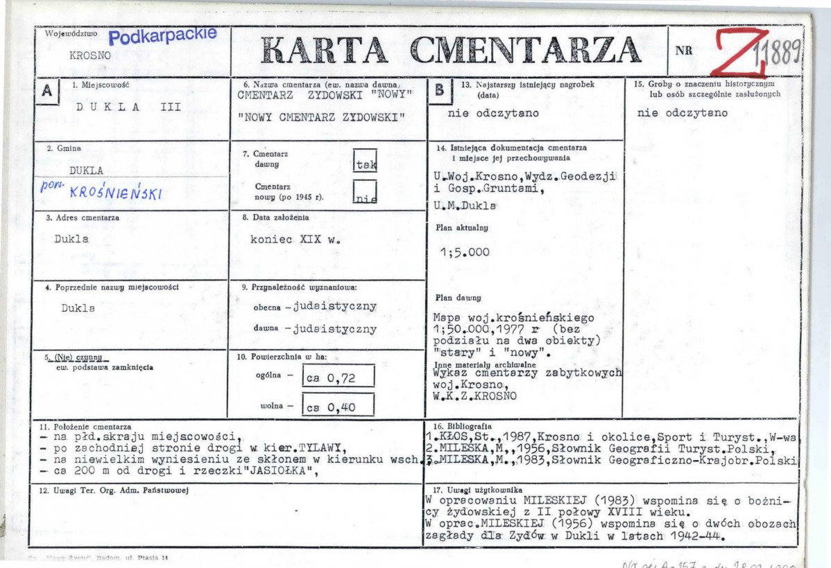 Karta cmentarza, skan nr 1