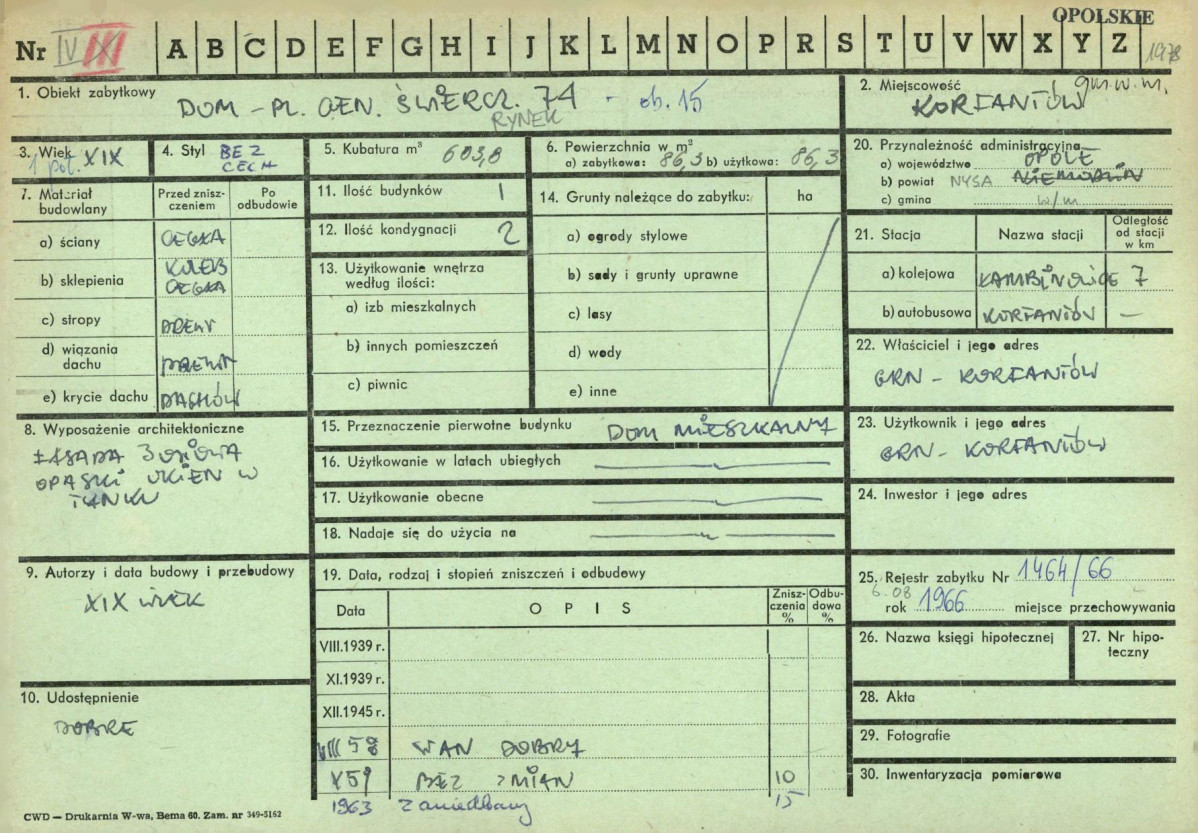 KZ - Karta zielona, skan nr 1