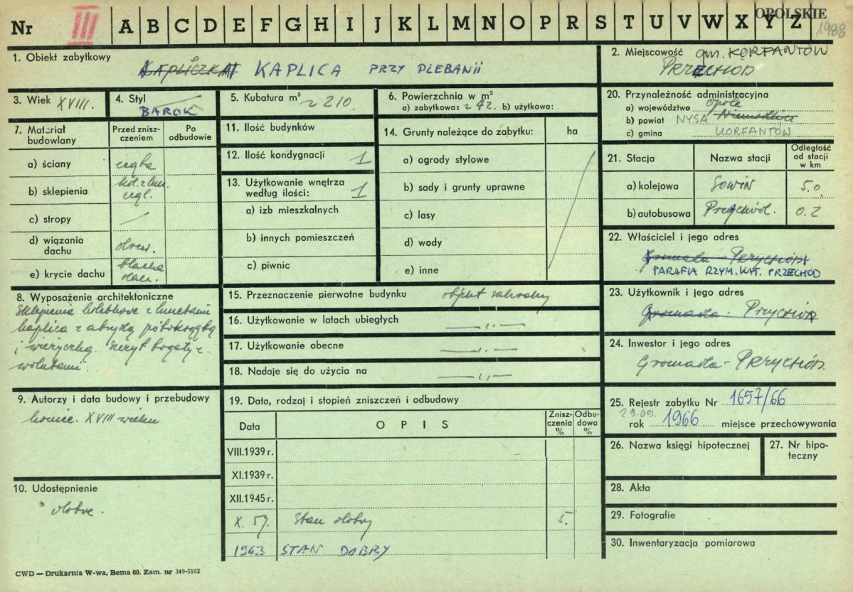 KZ - Karta zielona, skan nr 1