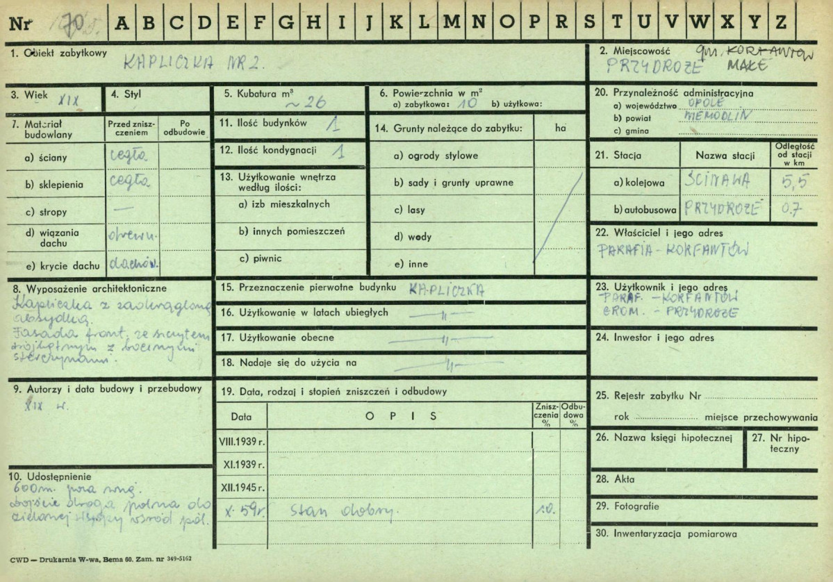 KZ - Karta zielona, skan nr 1