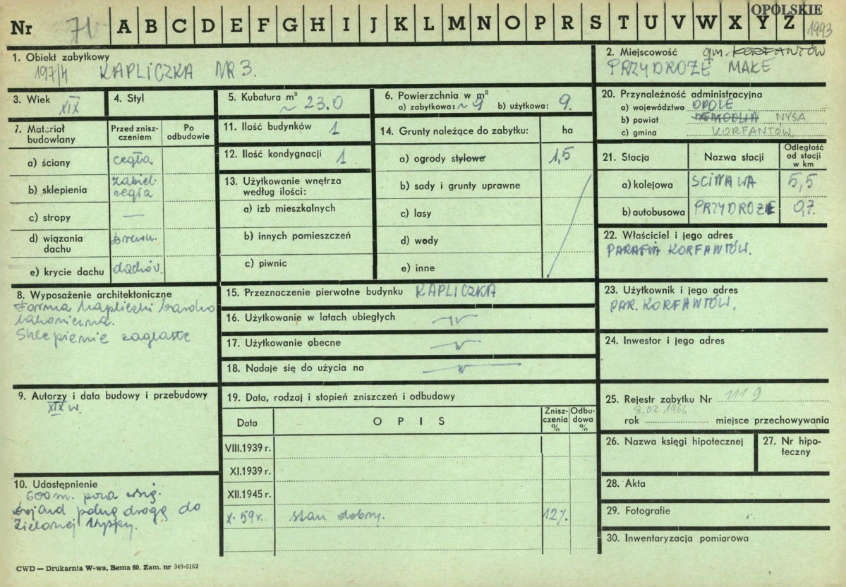 KZ - Karta zielona, skan nr 1