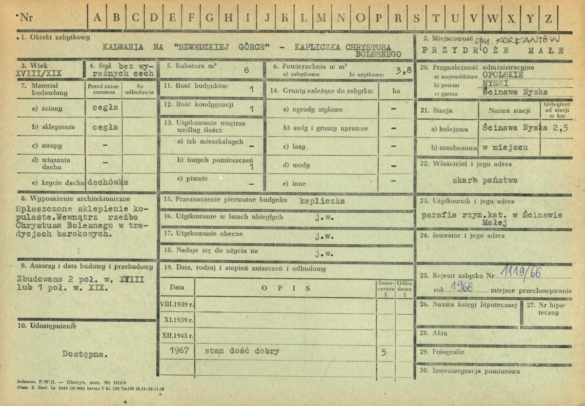 KZ - Karta zielona, skan nr 1