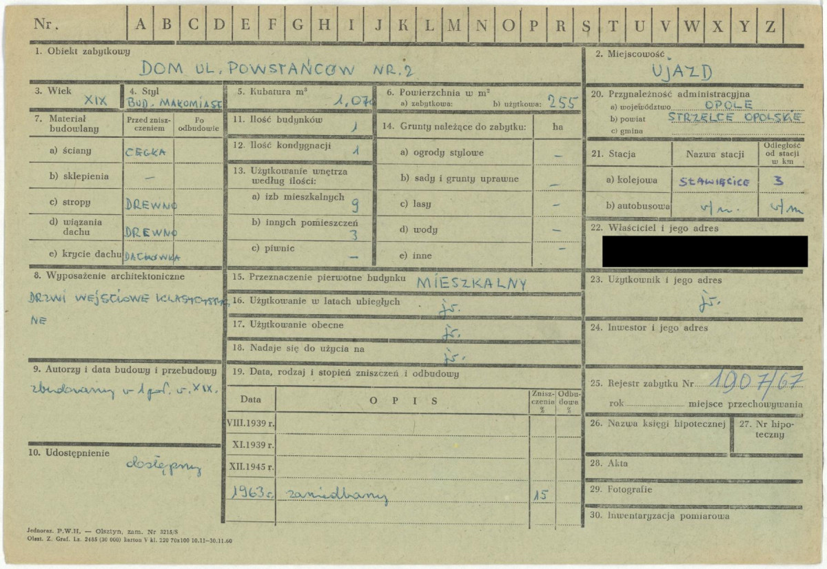 KZ - Karta zielona, skan nr 1