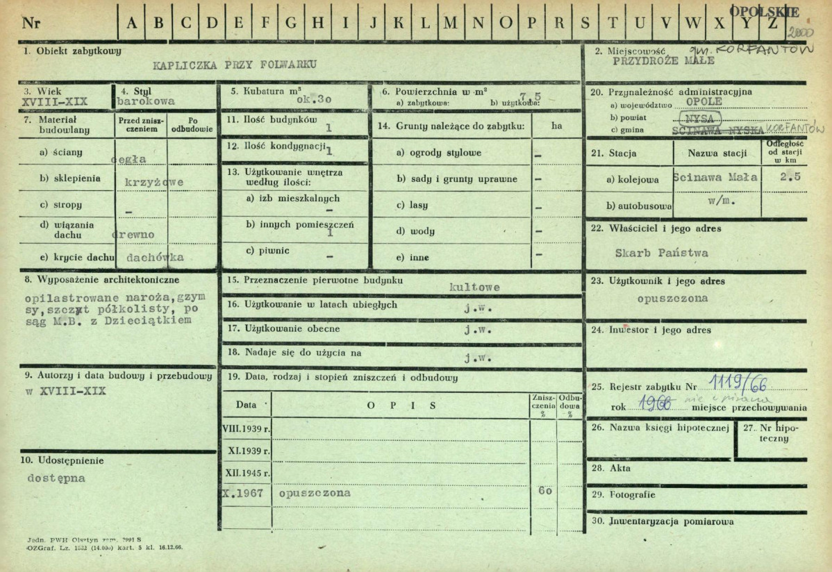 KZ - Karta zielona, skan nr 1