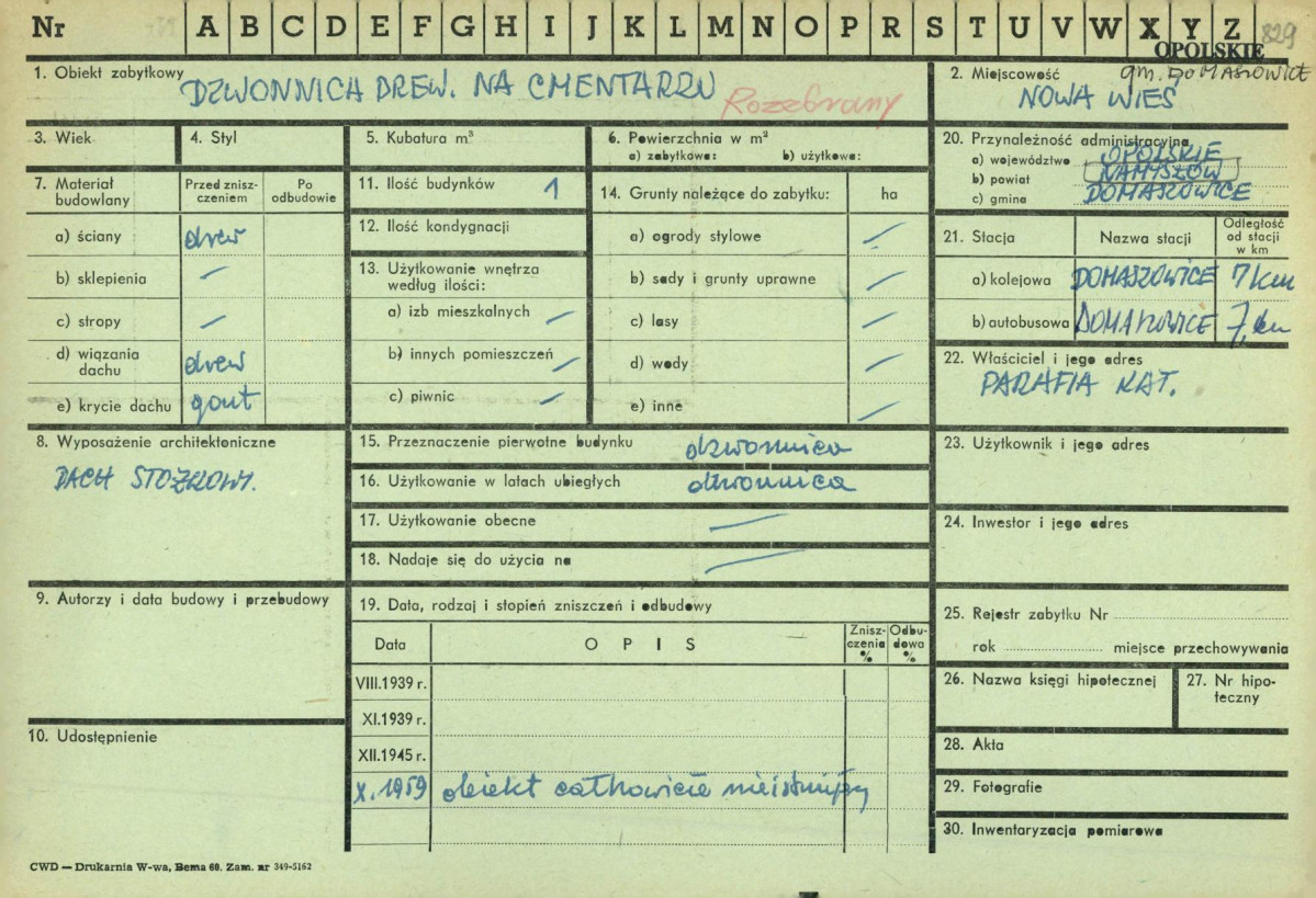 KZ - Karta zielona, skan nr 1