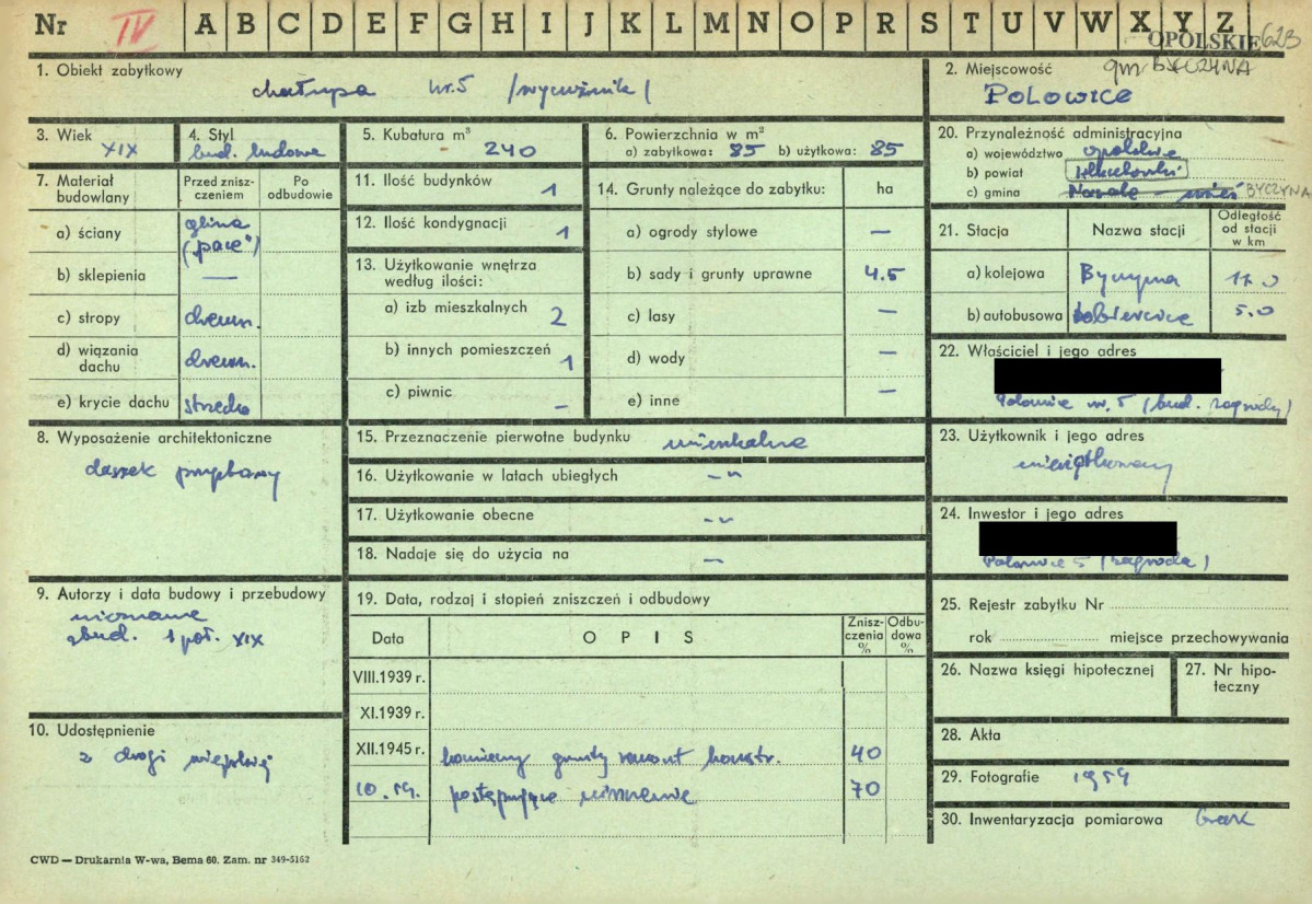 KZ - Karta zielona, skan nr 1
