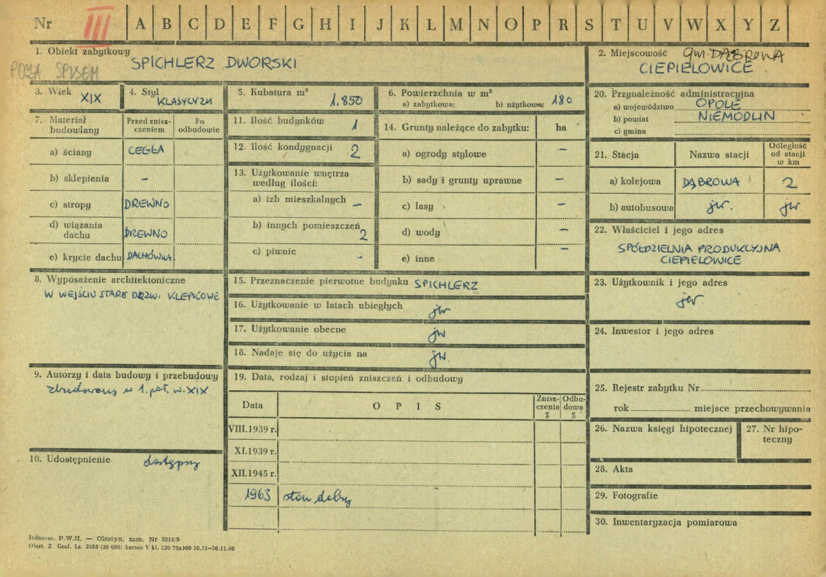 KZ - Karta zielona, skan nr 1