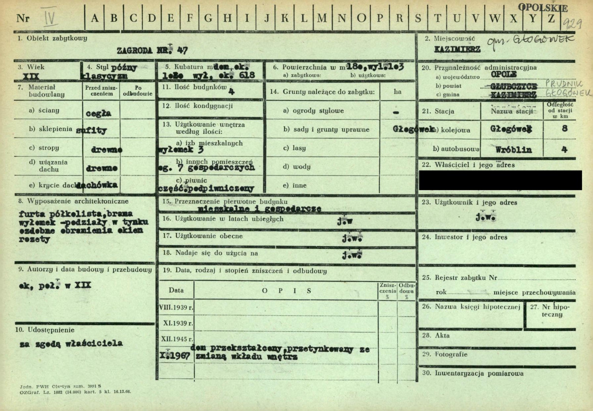 KZ - Karta zielona, skan nr 1