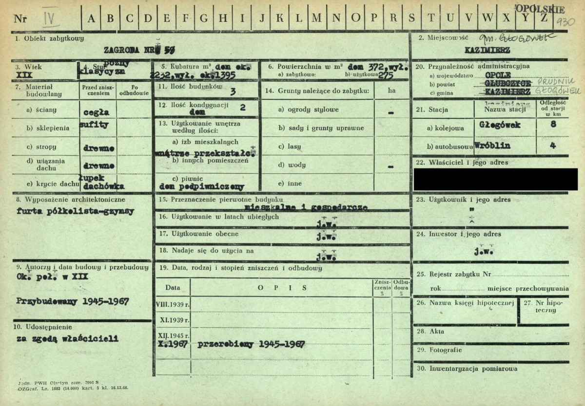 KZ - Karta zielona, skan nr 1