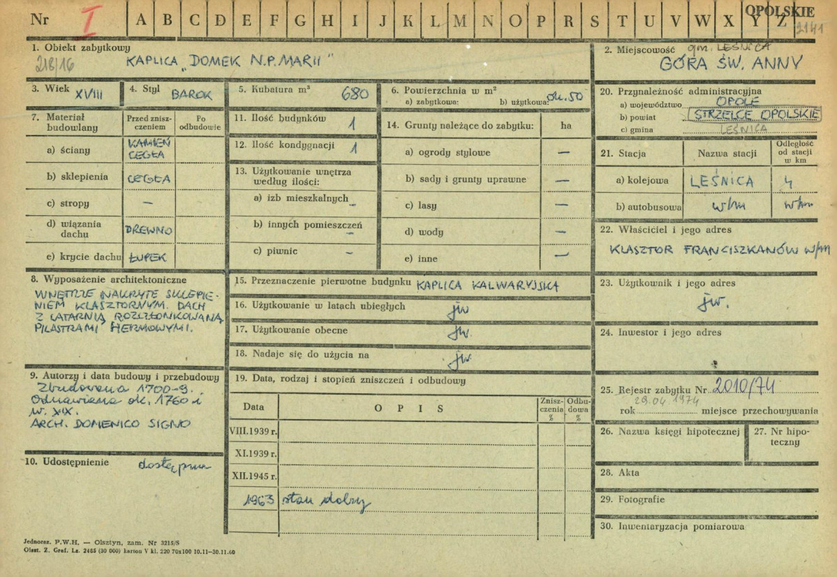 KZ - Karta zielona, skan nr 1