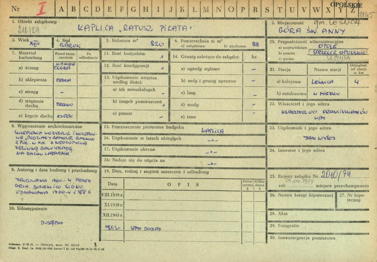 KZ - Karta zielona, skan nr 1