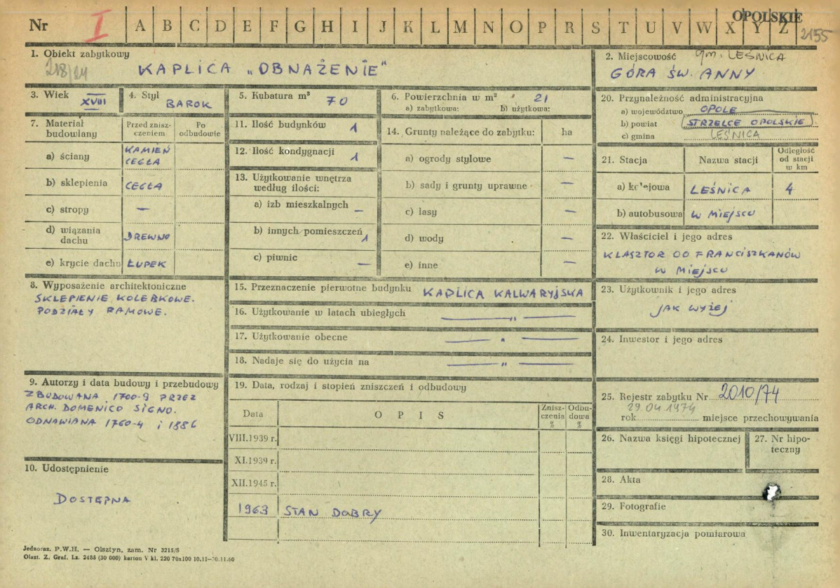 KZ - Karta zielona, skan nr 1