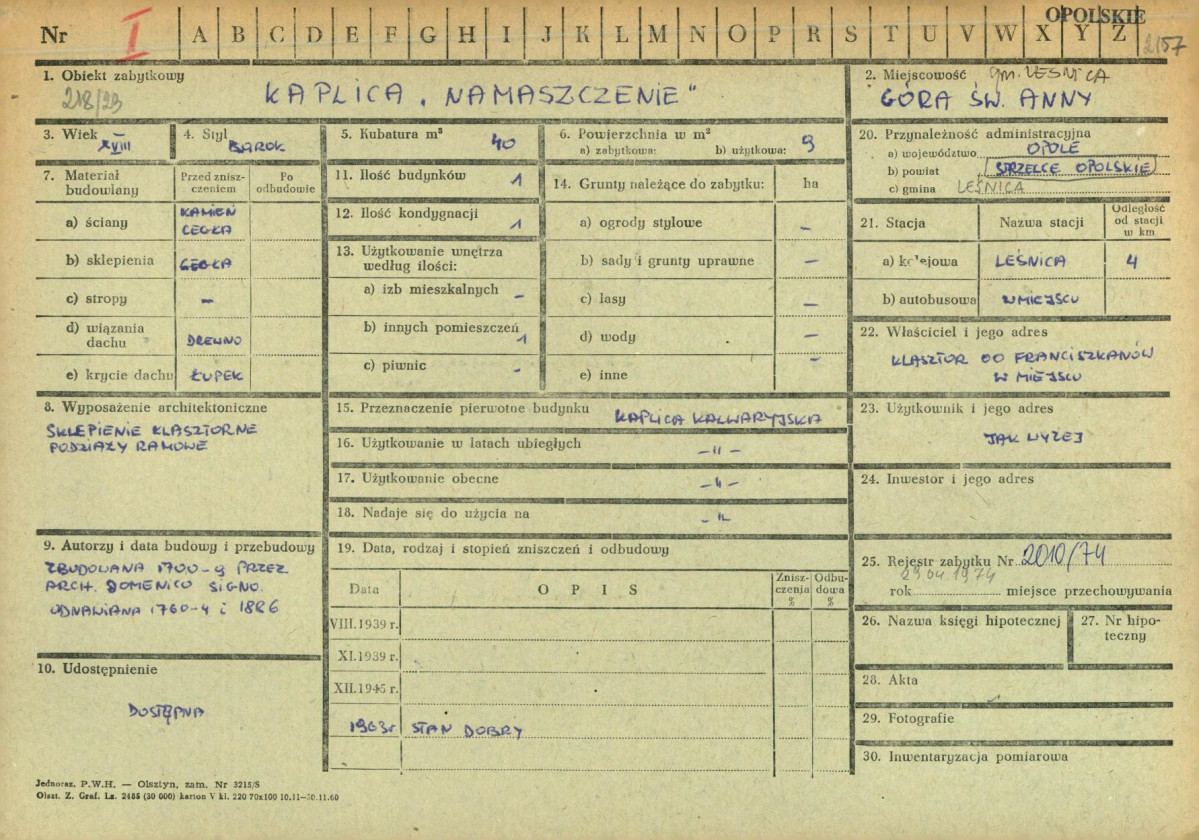 KZ - Karta zielona, skan nr 1