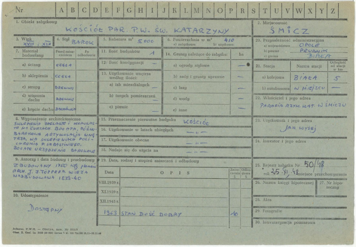 KZ - Karta zielona, skan nr 1