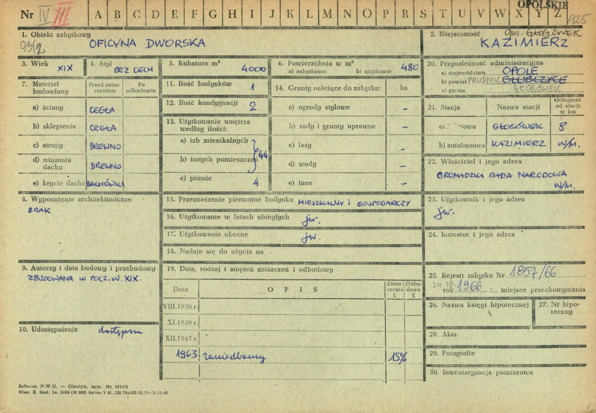 KZ - Karta zielona, skan nr 1