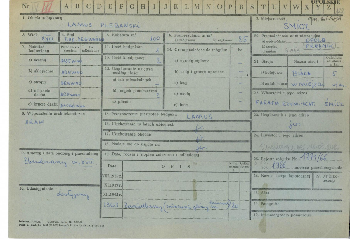 KZ - Karta zielona, skan nr 1