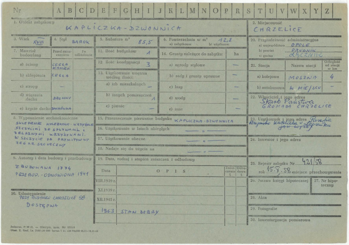 KZ - Karta zielona, skan nr 1
