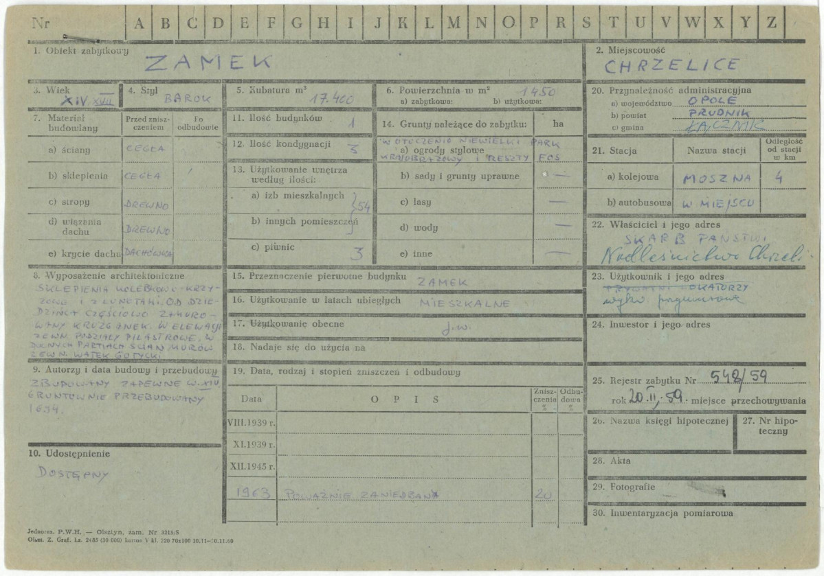 KZ - Karta zielona, skan nr 1