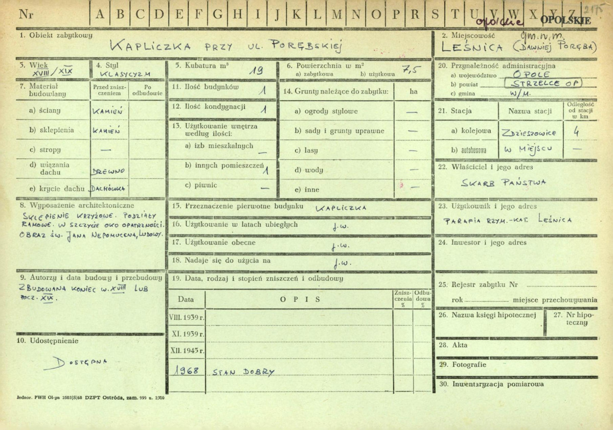 KZ - Karta zielona, skan nr 1