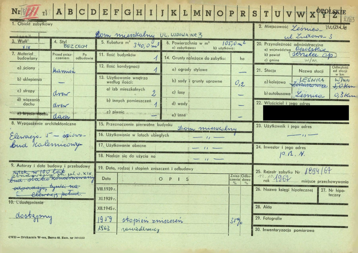 KZ - Karta zielona, skan nr 1