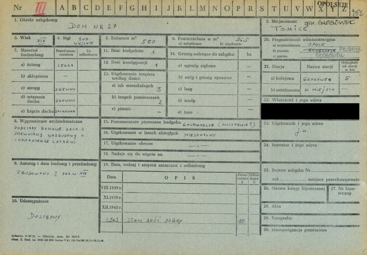 KZ - Karta zielona, skan nr 1